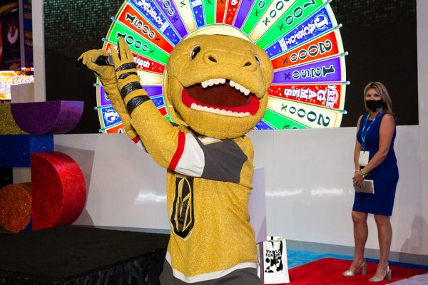 Vegas Golden Knights Chance mascot Wheel of Fortune 25 Anniversary IGT